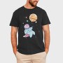 Axolotl Astronaut In Space, Tricou Barbati (Unisex)