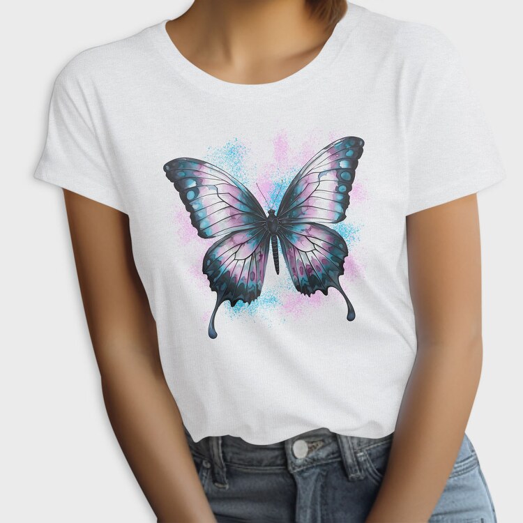 Butterfly Trans Flag, Tricou Femei