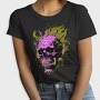 Flaming Punk Skull, Tricou Femei