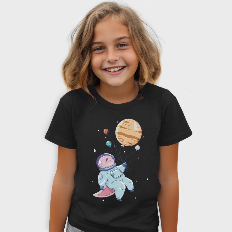 Axolotl Astronaut In Space, Tricou Copii