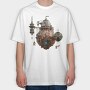 Steampunk Submarine 106021004, Tricou Oversize Barbati (Unisex)