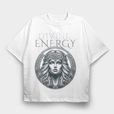 Celtic Goddess Divine Energy, Tricou Oversize Barbati (Unisex)