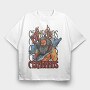 Cernunnos Mythological Beast, Tricou Oversize Barbati (Unisex)