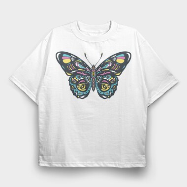 Colorful Butterfly, Tricou Oversize Barbati (Unisex)