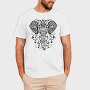 Mandala Elephant, Tricou Barbati (Unisex)