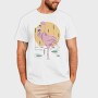 Flamingo Drinking Wine Cool, Tricou Barbati (Unisex)