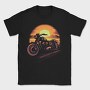 Motorcycle Sunset, Tricou Barbati (Unisex)