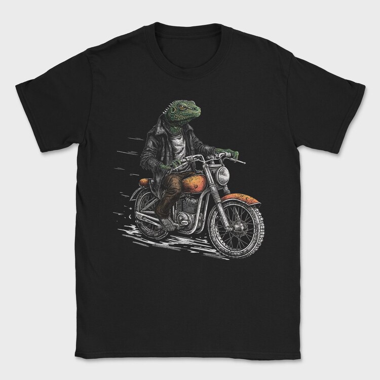 Motorbike Lizard, Tricou Barbati (Unisex)