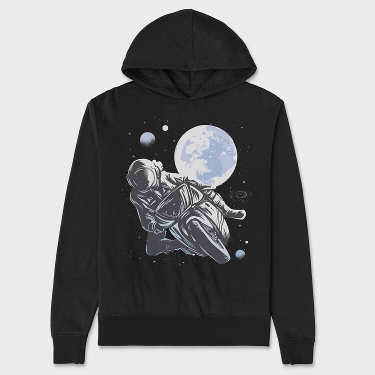 Motorbike Astronaut, Hanorac Oversize Barbati (Unisex)