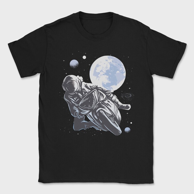 Motorbike Astronaut, Tricou Barbati (Unisex)