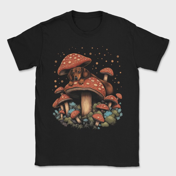 Moshrooms Dog, Tricou Barbati (Unisex)