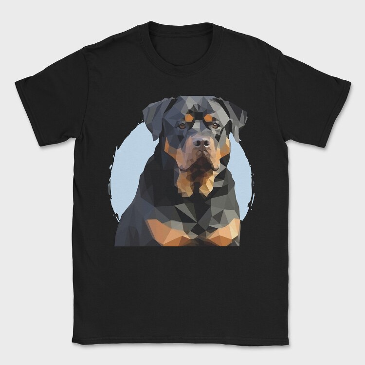 Mosaic Rottweiler, Tricou Barbati (Unisex)