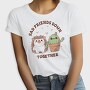 Cactus And Hedgehog Friends Cute, Tricou Femei