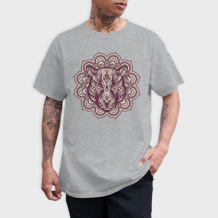 Mandala Jaguar, Tricou Barbati (Unisex)