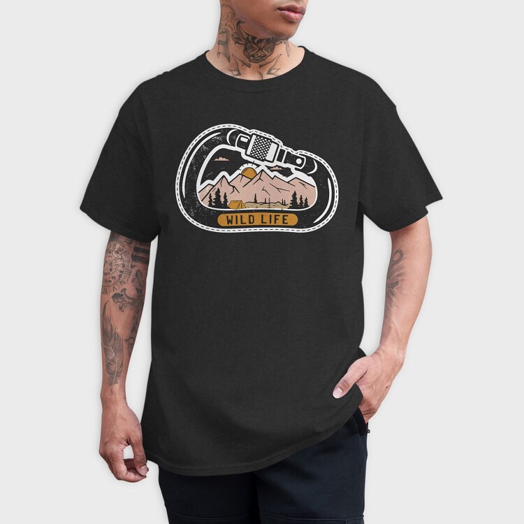 Carabiner Wild Life, Tricou Barbati (Unisex)
