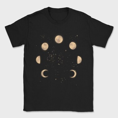 Moon Phases in Space, Tricou Barbati (Unisex)