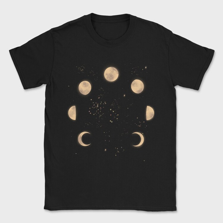 Moon Phases in Space, Tricou Barbati (Unisex)