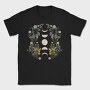 Moon Phases Dark Flowers, Tricou Barbati (Unisex)