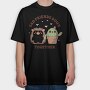 Cactus And Hedgehog Friends Cute, Tricou Oversize Barbati (Unisex)