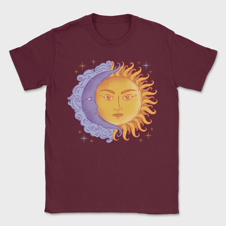 Moon and Sun Color, Tricou Barbati (Unisex)