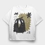 Moody Birds, Tricou Oversize Barbati (Unisex)