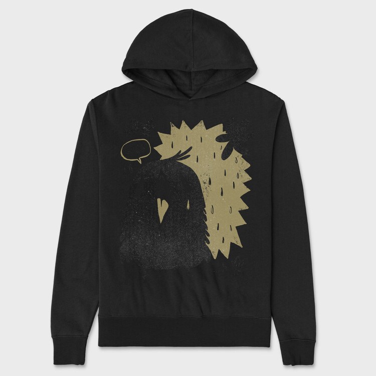 Moody Birds, Hanorac Oversize Barbati (Unisex)