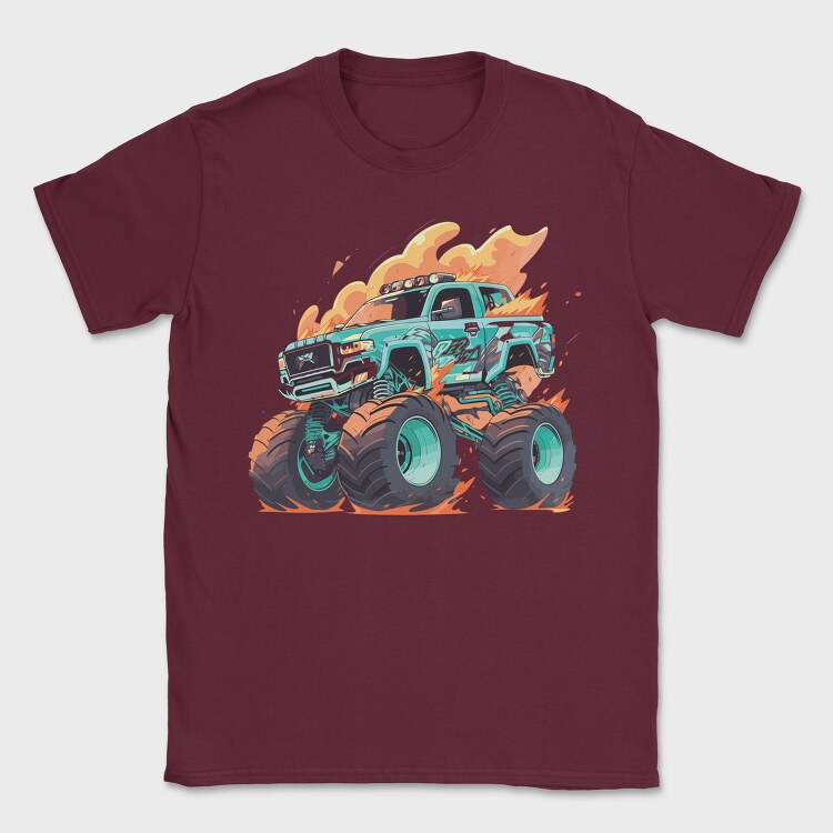 Monster Truck, Tricou Barbati (Unisex)