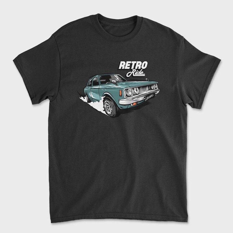 Retro Ride, Tricou Barbati (Unisex)