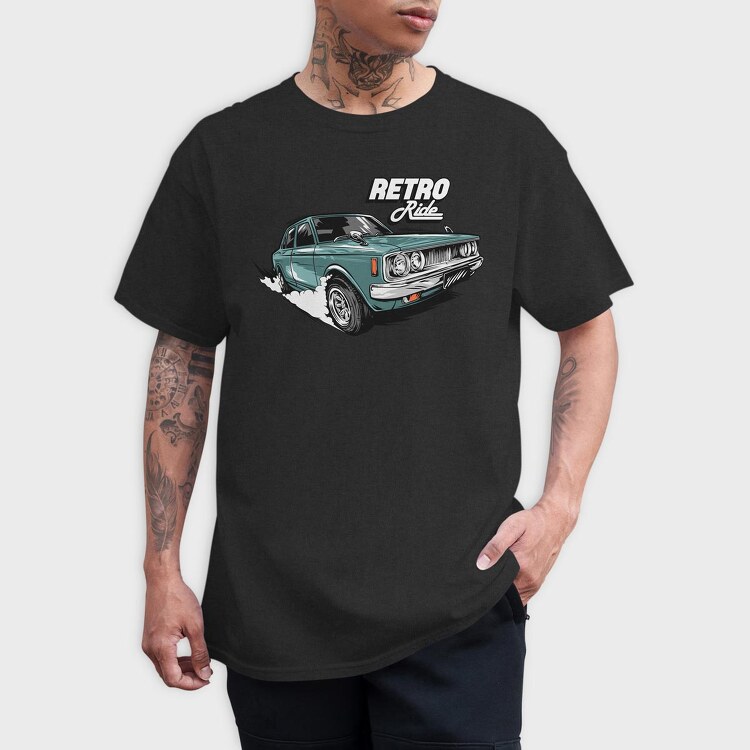 Retro Ride, Tricou Barbati (Unisex)