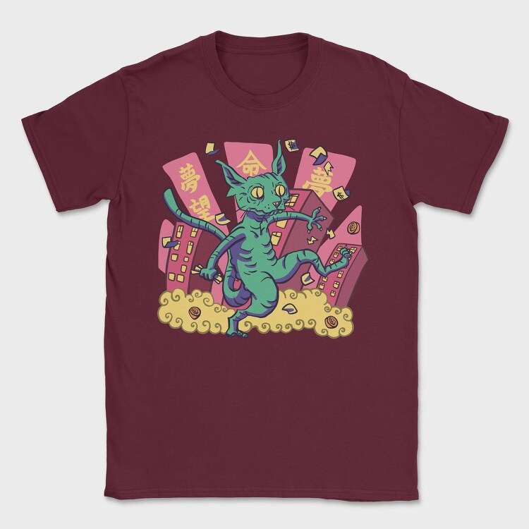 Monster Cat, Tricou Barbati (Unisex)