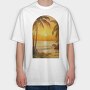 Sunset Lover Beach, Tricou Oversize Barbati (Unisex)