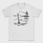 Monochrome Sketch Water, Tricou Barbati (Unisex)
