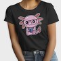 Kawaii Axolotl Reading, Tricou Femei