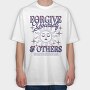 Celestial Forgiveness Quote Nc, Tricou Oversize Barbati (Unisex)