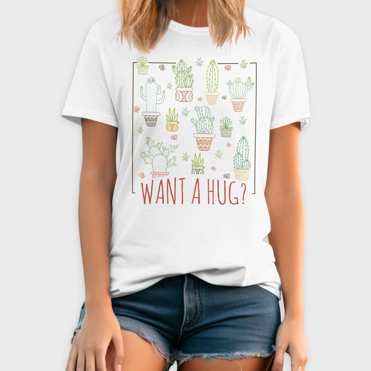 Cactus Hug, Tricou Barbati (Unisex)