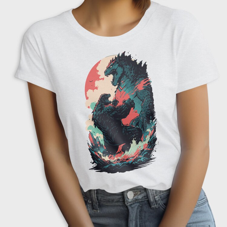 Comic Monsters Fighting Godzilla, Tricou Femei