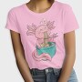 Axolotl Eating Ramen Happy, Tricou Femei