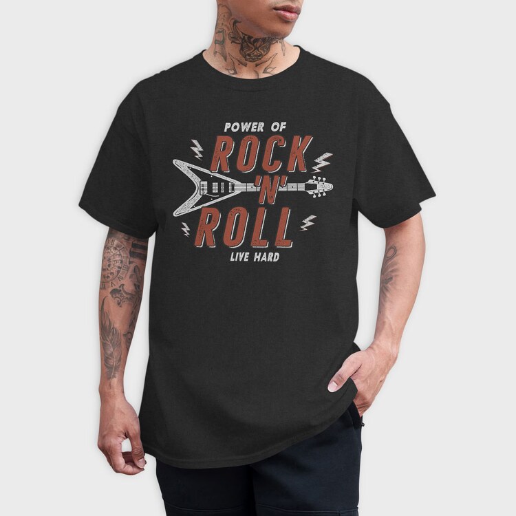Rock N Roll Color, Tricou Barbati (Unisex)