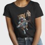 Comical Cat And Fish Escape, Tricou Femei