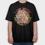 Angry Alpaca Drink Coffee Grumpy, Tricou Oversize Barbati (Unisex)