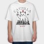 Catzilla City Destruction, Tricou Oversize Barbati (Unisex)
