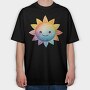 Sunny Face Clipart, Tricou Oversize Barbati (Unisex)