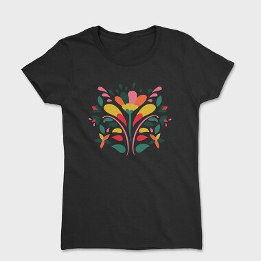 Colorful Flower Floral 03, Tricou Femei