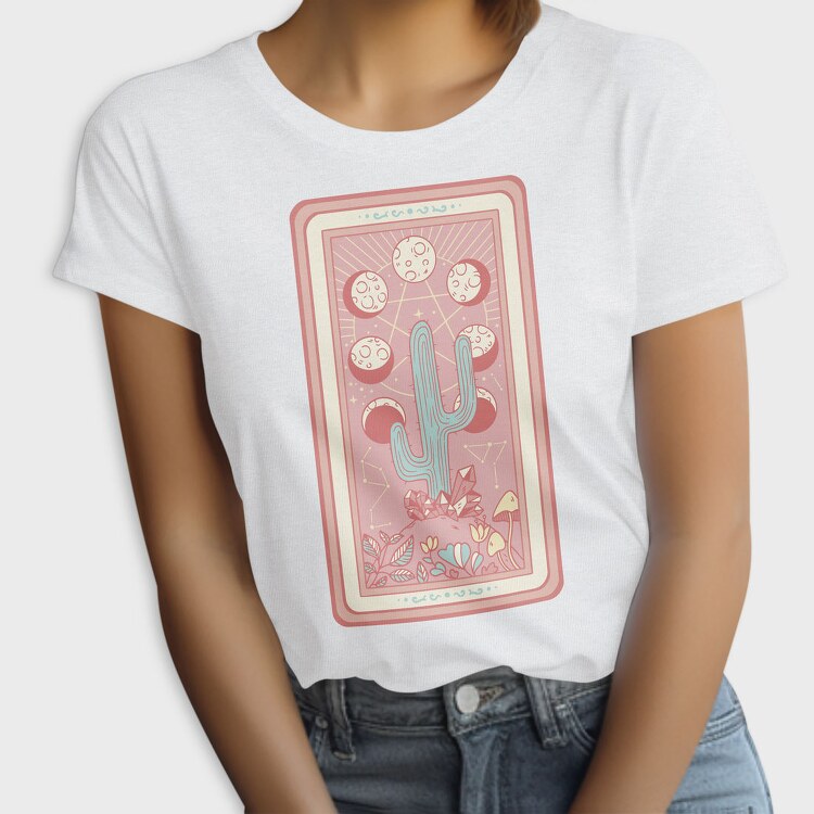 Cactus Plant Tarot Card, Tricou Femei