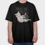 Computer Cat, Tricou Oversize Barbati (Unisex)