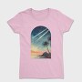 Sunset Ocean Palm Trees, Tricou Femei