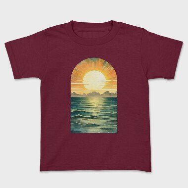 Sunset Ocean Reflection, Tricou Copii