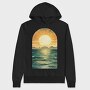 Sunset Ocean Reflection, Hanorac Oversize Barbati (Unisex)