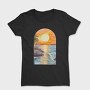 Sunset Ocean Rocky, Tricou Femei