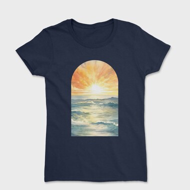 Sunset Ocean Wave, Tricou Femei